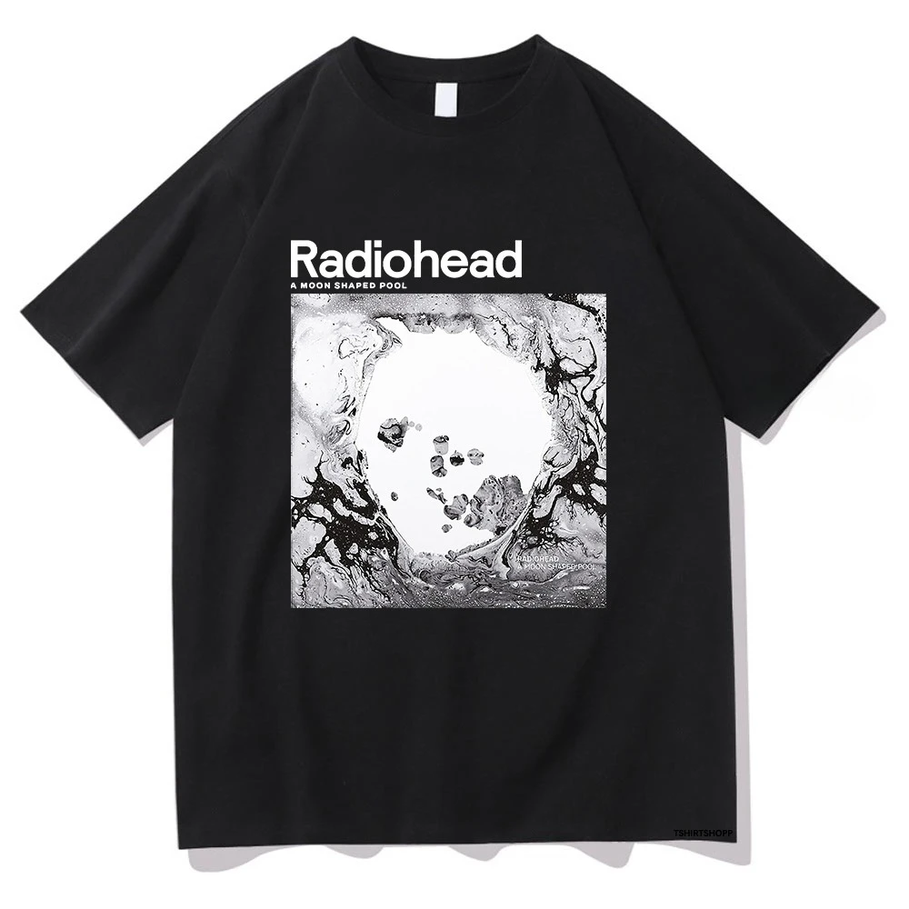 

A Moon Shaped Pool T Shirt Radiohead Men/women Harajuku Vintage Graphic Tshirt Classic Unisex High Quality Cotton Tee Shirts