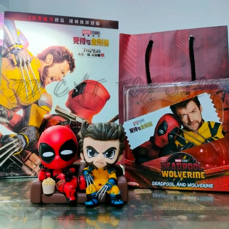 Hot Toys Deadpool And Wolverine Figure (Tva Uniform Version) Cosbaby (S) Mini Collectible  Marvel Collection Toy Birthday Gift