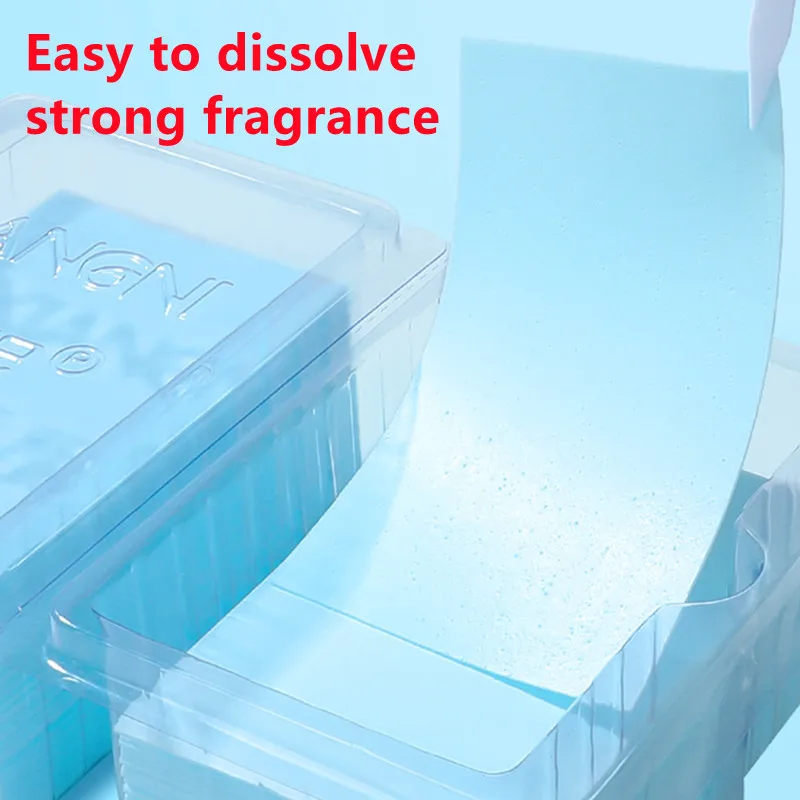 80/40pcs Efficient Detergent New Fragrance Formula Laundry Detergent Sheet Concentrated Washing Soap Gentle Washing Powder