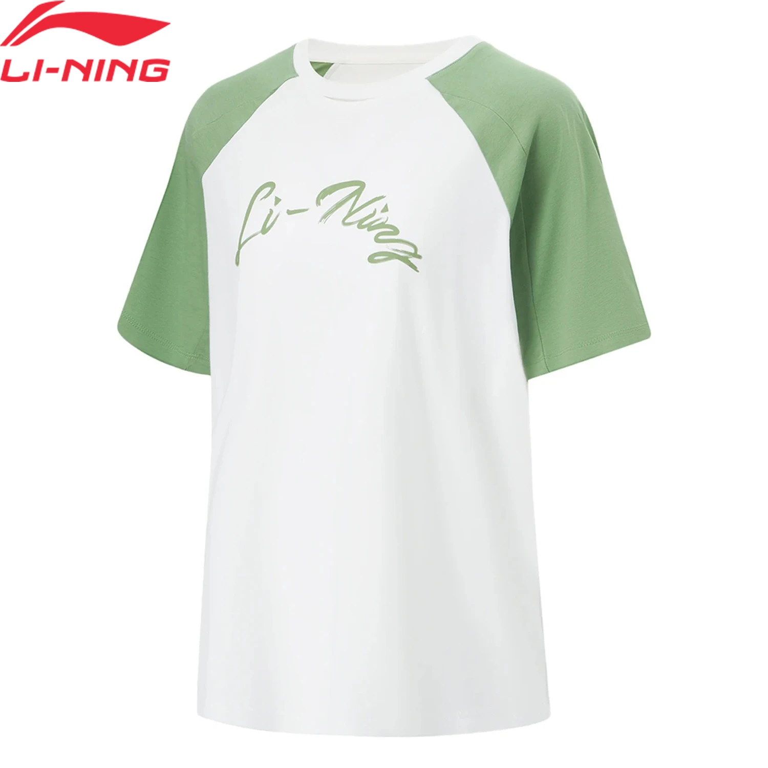 Li-Ning Women FITNESS Training T-Shirt Breathable AT DRY FREEZE COOLSHELL LiNing Loose Fit Sports Short Sleeve Tee ATSU462