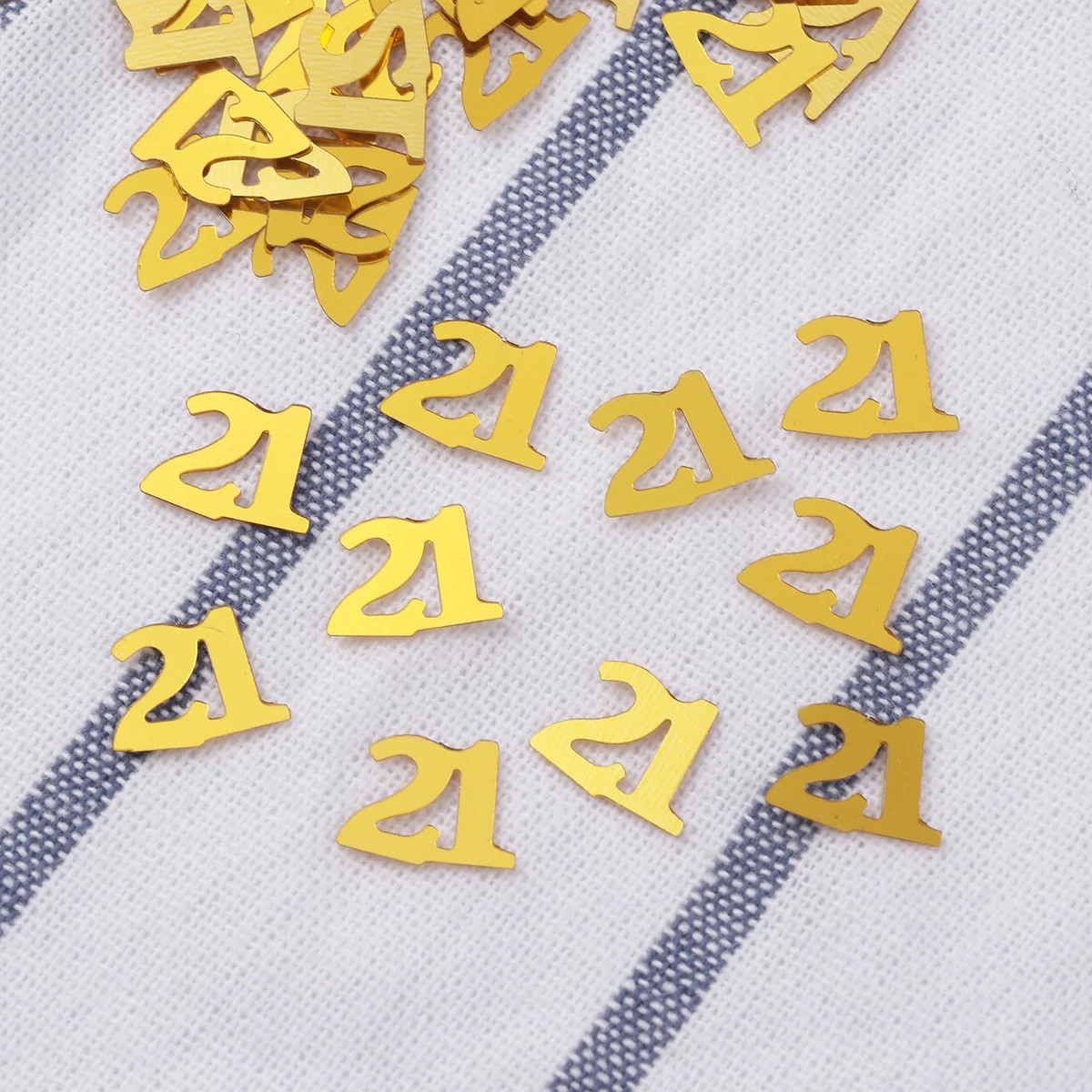 

1200pcs Golden Number 21 Confetti Premium Party Decoration For Birthday Anniversary Celebration Table Scatter Festive Supplies