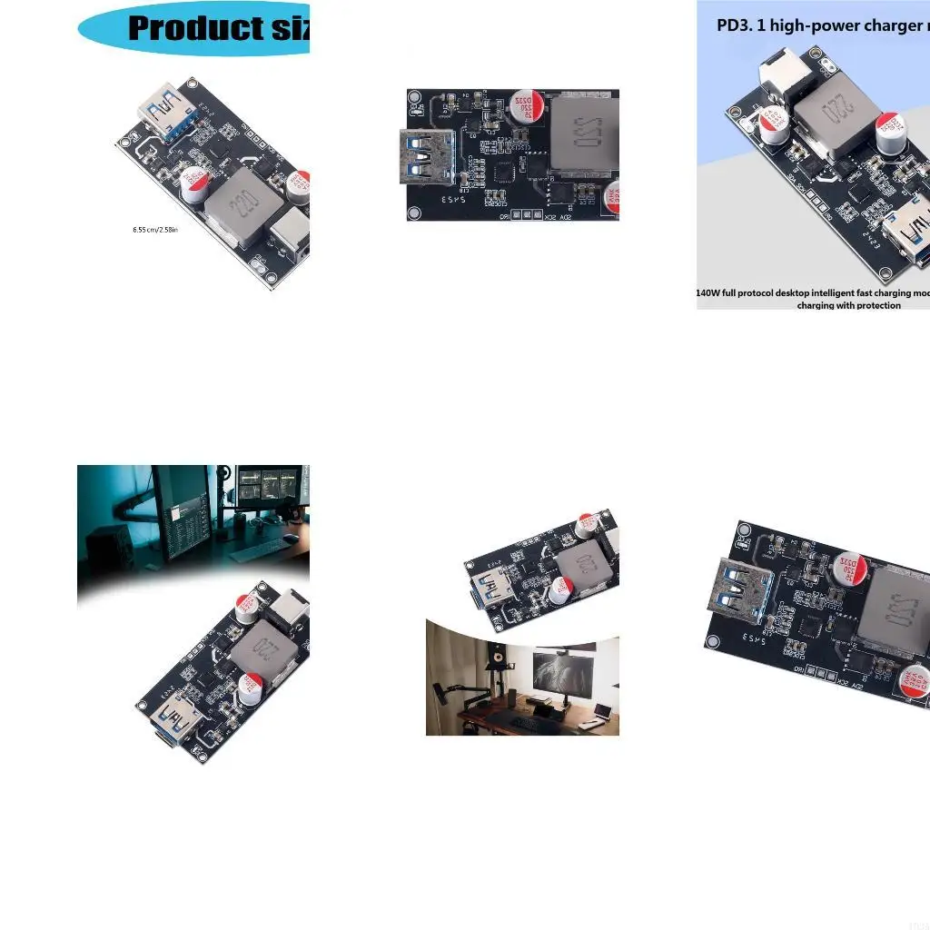 193A 140W Desktop Fast Charging Module for Laptops and Phones Efficient Power Supply