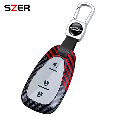 ABS Carbon Fiber Car Key Case Cover For Chevrolet Volt Bolt Trax Malibu Blazer Traverse Onix Equino Orlando Cruze Spark Sonic