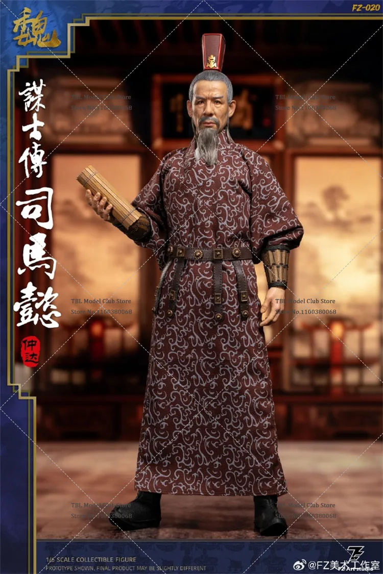 Originele Fz Art Studio Fz020 1/6 Schaal Mannelijke Soldaat Drie Koninkrijken Tai Fu Sima Yi Volledige Set 12Inch Actiefiguurpop