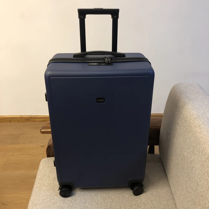 Valise d'embarquement ultra-légère pour homme et femme, valises à roulettes silencieuses, chariot à mot de passe, fermeture éclair, 26 po, 20 po, 24 po