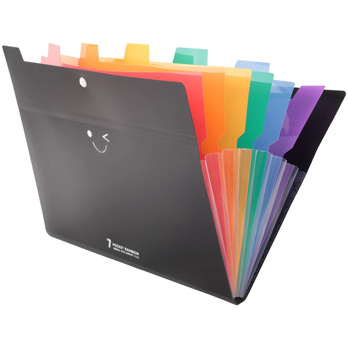 拡張アコーディオンドキュメントオーガナイザー、プラスチックファイルフォルダー、レターサイズ、7ポケット、a4