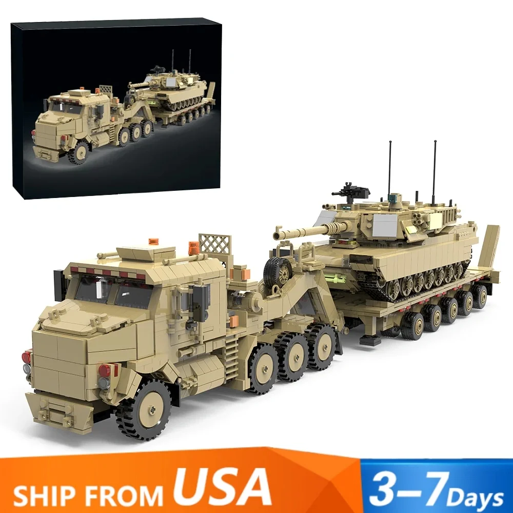 3580PCS Military M1070 Gepanzertes Fahrzeug Bausteine Set, Transporter Tank Träger Auto Montage Ziegel Modell Kit Erwachsene Kinder Geschenk