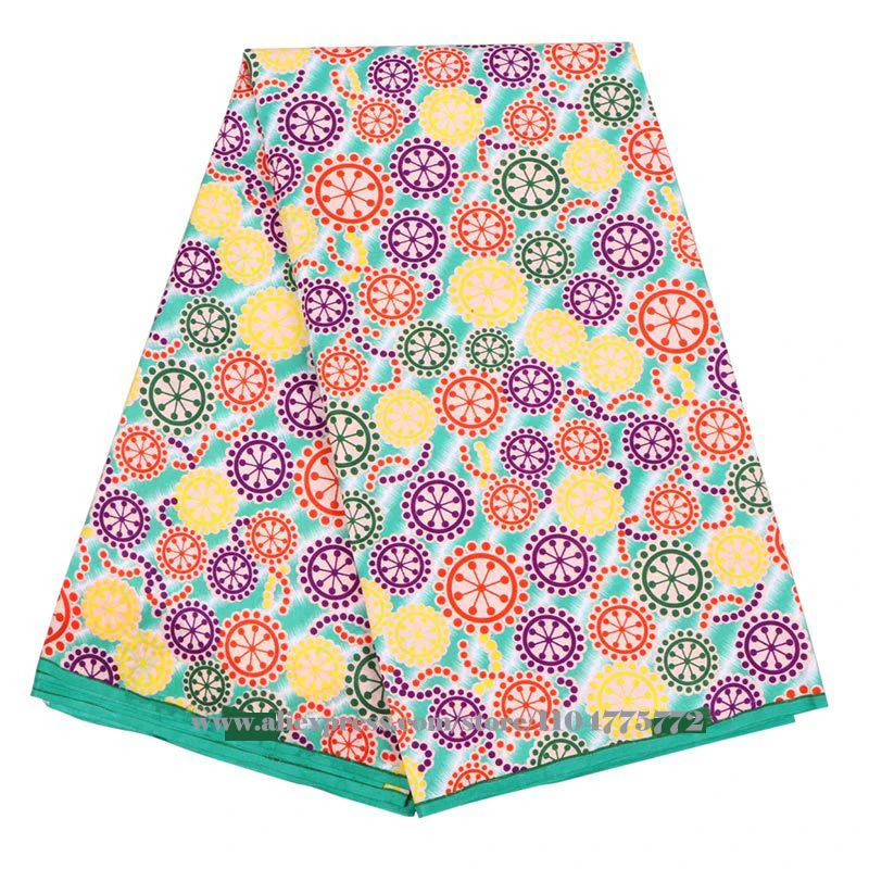 

Newest African Wax Print Fabric Nigeria Wax Print Material Diy Dress 6 Yards Party Dress