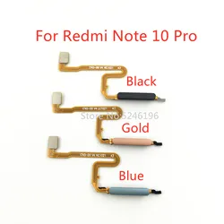 1pcs Fingerprint Sensor Flex Cable For Xiaomi Redmi Note 10 Pro Redmi Note 10 Pro 4G Touch ID Replace Part.