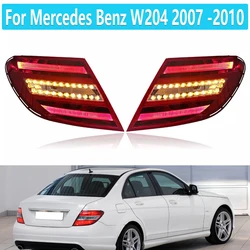 LED Tail Light For Mercedes Benz W204 2007 -2010 Upgrade 2011-2014 C Class Taillight Rear Lamps Car Auto Parts Modified Parts