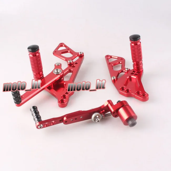 CNC Motorcycle Adjustable Rearset Rear Set Footpegs Foot Pegs For Suzuki GSXR 600 750 GSXR600 GSXR750 2011 2012 2013 2014 K11