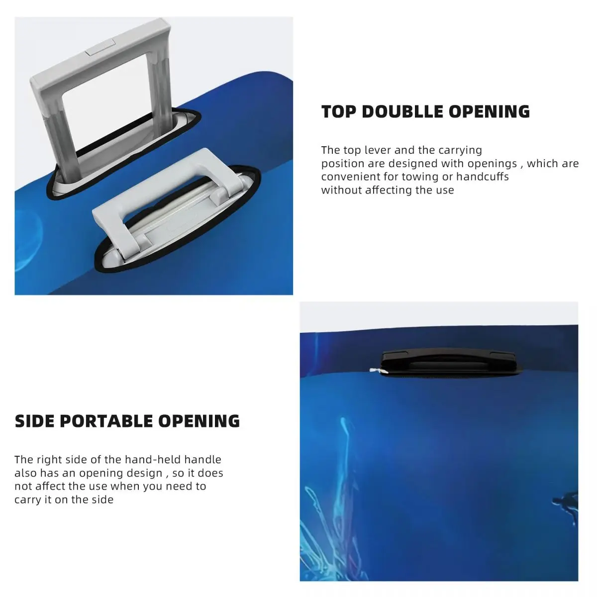 Subnautica - غطاء حقيبة Ghost Leviathan لحماية أمتعة السفر المرنة مقاس 18-32 بوصة