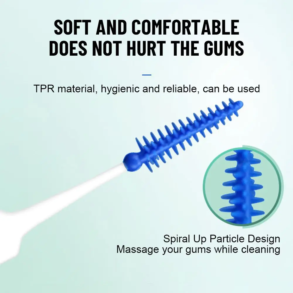 Cleaning Tools Soft Silicone Gum Massage Dental Floss Interdental Brush Toothbrush Toothpick