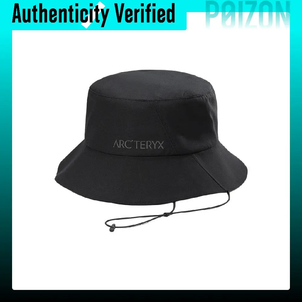 Arc'teryx Polyester Bucket Hats Unisex Black/Deep Cloud Blue SINSOLO BUCKET HAT
