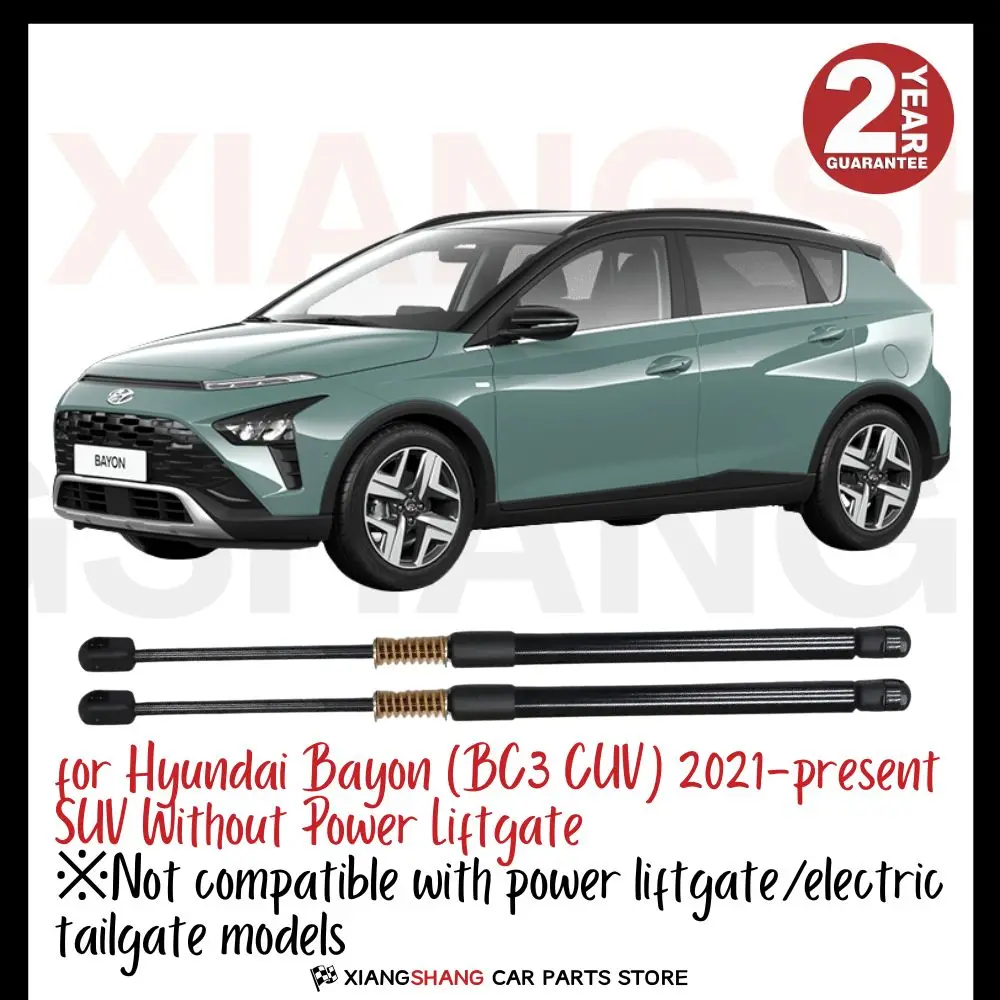 

2pcs Rear Damper for Hyundai Bayon (BC3 CUV) 2021-present SUV Without Power Liftgate WITH SPRING Trunk Boot Gas Gas Struts
