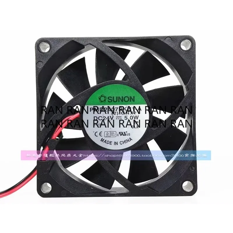 New Cooler Fan for SUNON PMD2407PKB1-A 7020 24V 7CM 5.0W Inverter Cooling Fan 70*70*20MM