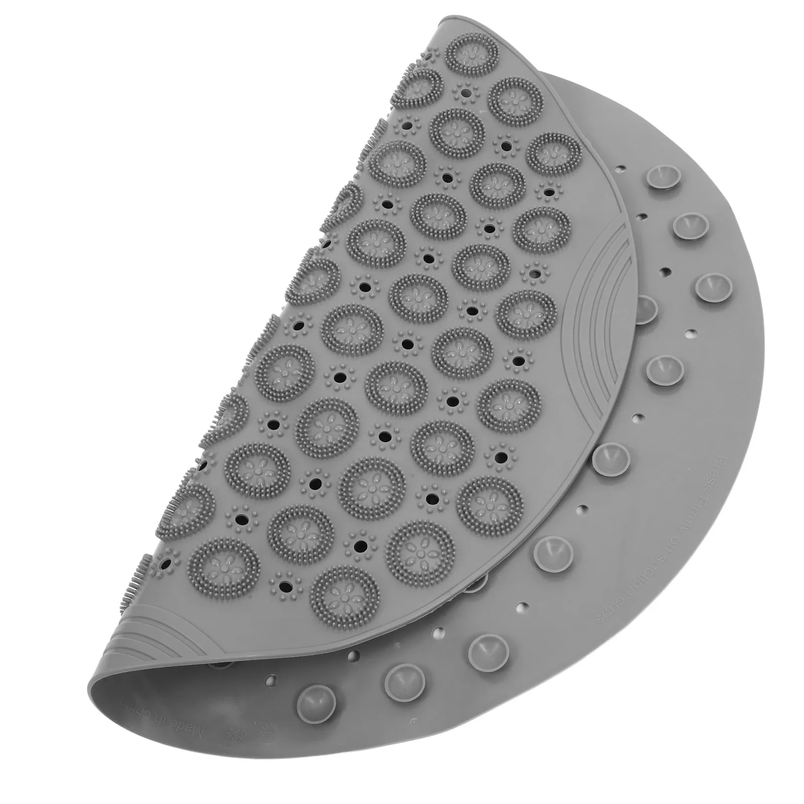 Premium Wear-Resistant Tpe Anti-Skid Bathroom Mat Hollow Structure Shower Floor Pad Textured Nonslip Surface Gentle Foot Massage
