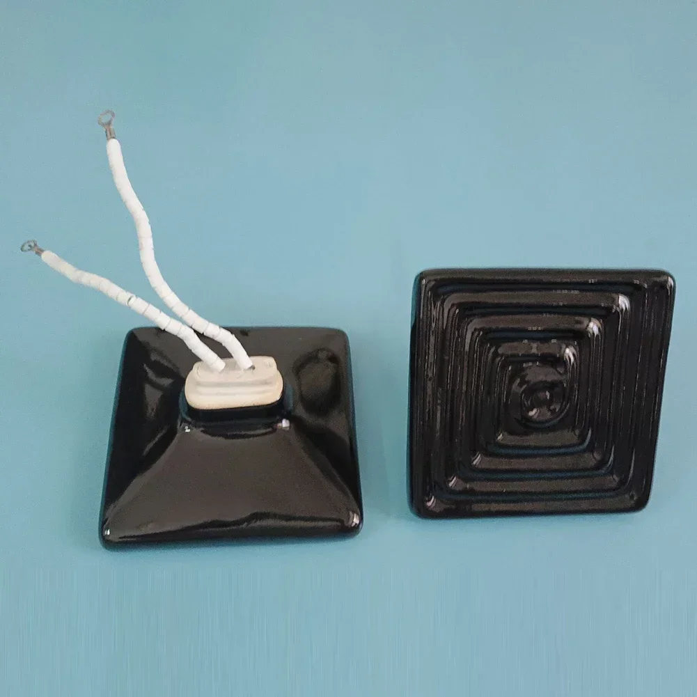 Piastra riscaldante a infrarossi 120x120 nero/bianco (400W/500 w650w) per piastra riscaldante riscaldante in ceramica per macchina per la formatura