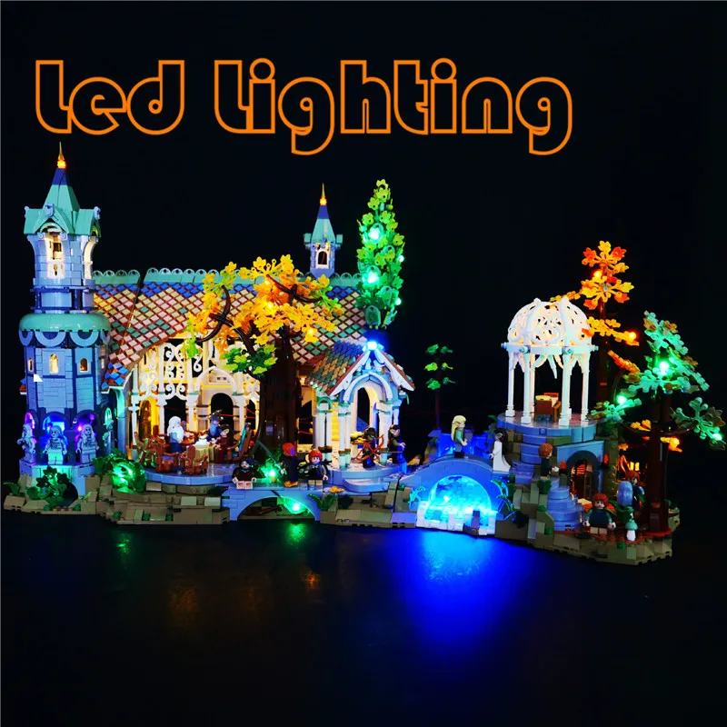 Lighting Set For Creator Expert 10316 The Lordings Of The Rings Rivendell Not Include Building Blocks (Only Lighting Set)