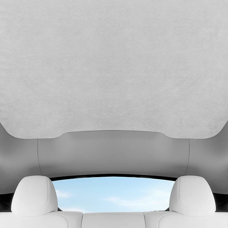 Applicable to Tesla Model YL Suede Sunshade Adhesive Updated Version Car Interior Decoration Suitable for Tesla's Model YL