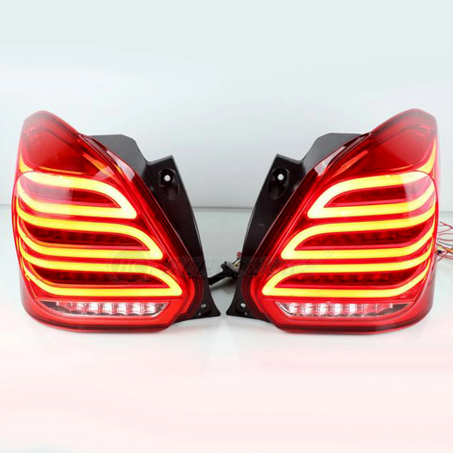 HCMOTIONZ LED Tail Light for Suzuki Swift 3th gen MK5 AZ 2017-2022 Animation Daytime Running Lamp Driving Car Assembly