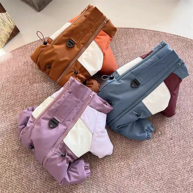 Hundejacken Winter Wasserdichter Hundemantel Kleine Hundekleidung Dicker Warmer Haustier-Jumpsuit für Hunde Katze Chihuahua Französische Bulldogge Outfits