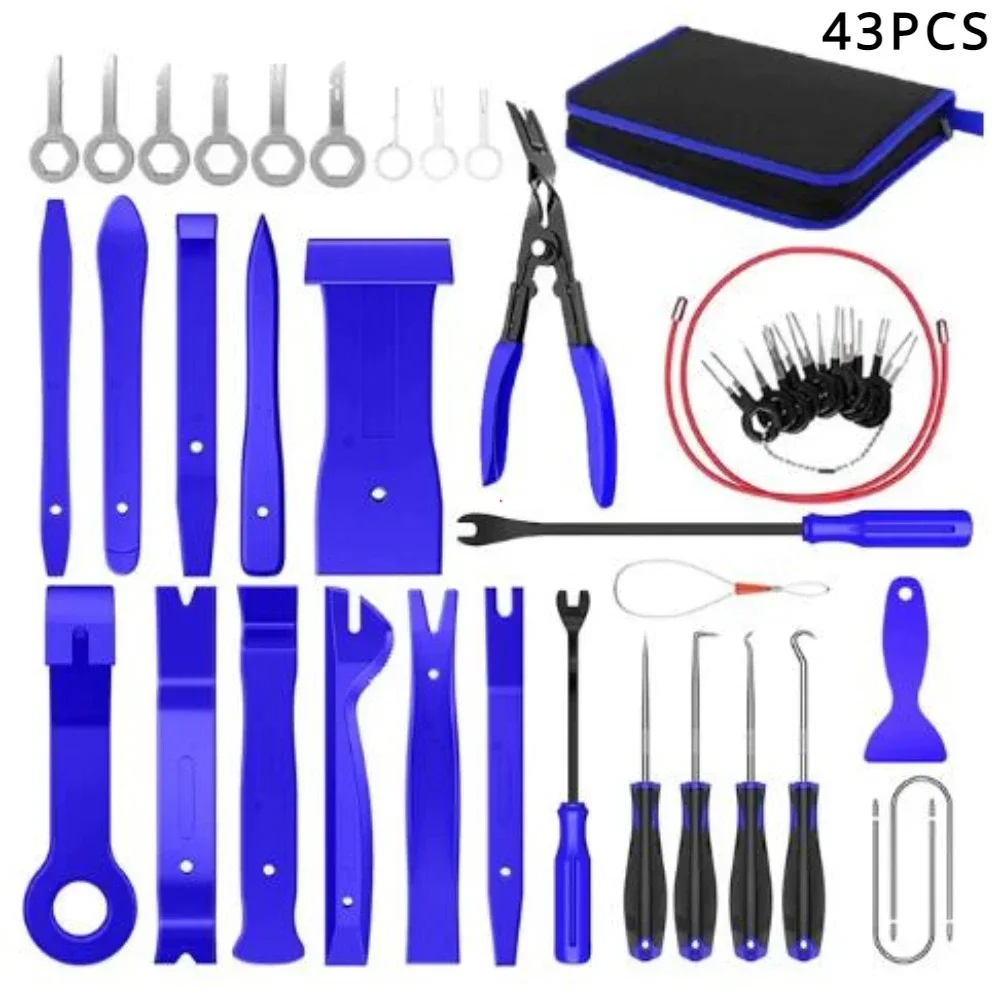 Car Trim Interior Plastic Disassembly Tools Kit Car Clips Panel Dashboard Removal Tool Auto Trim Hand Removal Accessories