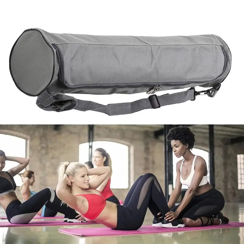 

Portable Waterproof Yoga Bag Thick Canvas Shoulder Bag Storage Bag Full Zip Yoga Mat Carrier Bag Sport