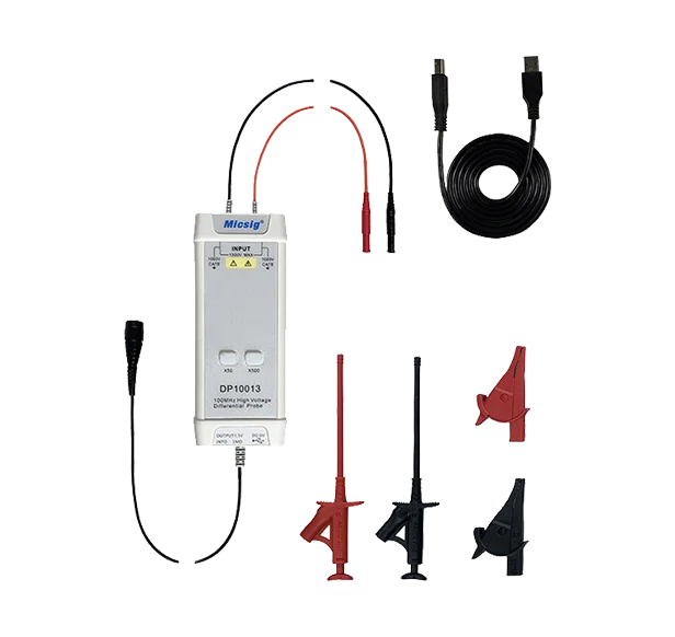 Micsig DP10013 1300V 100MHz High Voltage Differential Probe DP-10013 kit 3.5ns Rise Time 50X / 500X Attenuation Rate