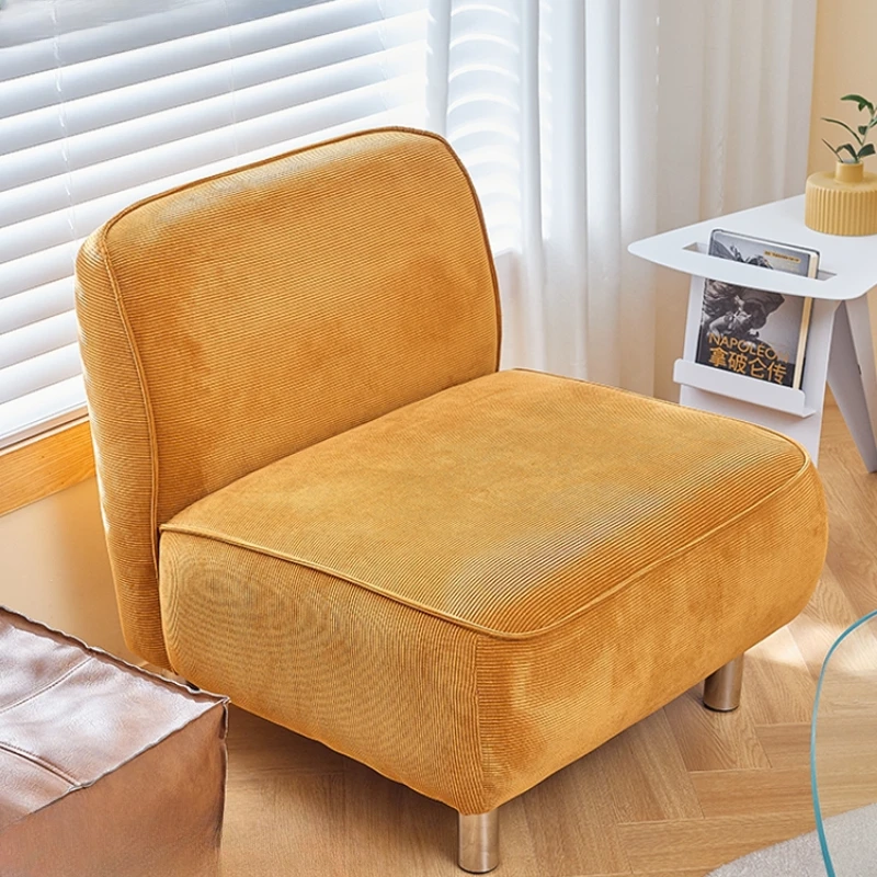 

Single person sofa, modern and minimalist home fabric leisure chair, corduroy clothing store