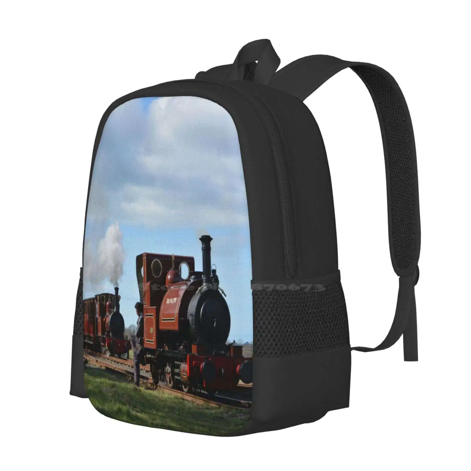 Passing By Hot Sale Backpack Fashion Bags Tal Y Llyn Dolgoch Talyllyn Railway Wales Fletcher Jennings Tank Engine Heritage