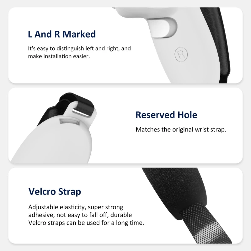 Secure Grip and Sweat Absorption for Meta Quest 3 Controller Silicone Sleeve Drop Shipping