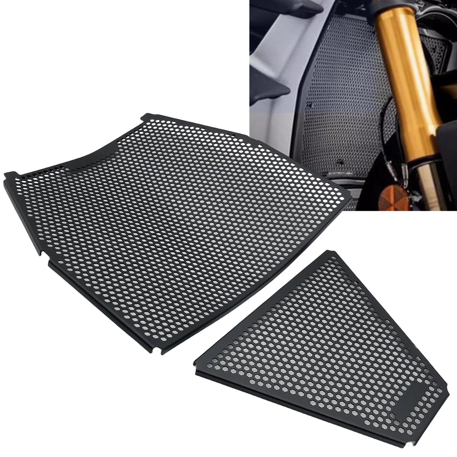 For DUCATI PANIGLE V4 / S V4 2018-2021 Motorcycle Radiator Grill Water Tank Protector Cover Mesh