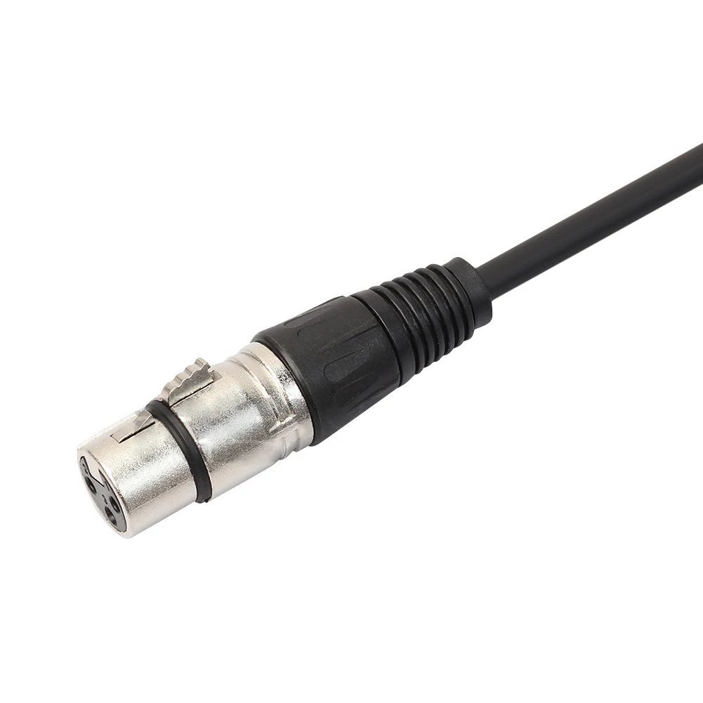 Cable de señal DMX XLR macho a XLR hembra Cable de Audio 3 pines XLR macho a hembra Cable de micrófono para luz Par LED lámpara de haz de cabeza móvil