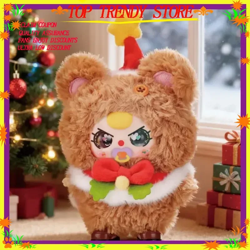 Подлинная детская три рождественские серии, виниловая плюшевая слепая коробка, модная коллекция игрушек, подарок ручной работы на день рождения, 2024, осень-зима для женщин