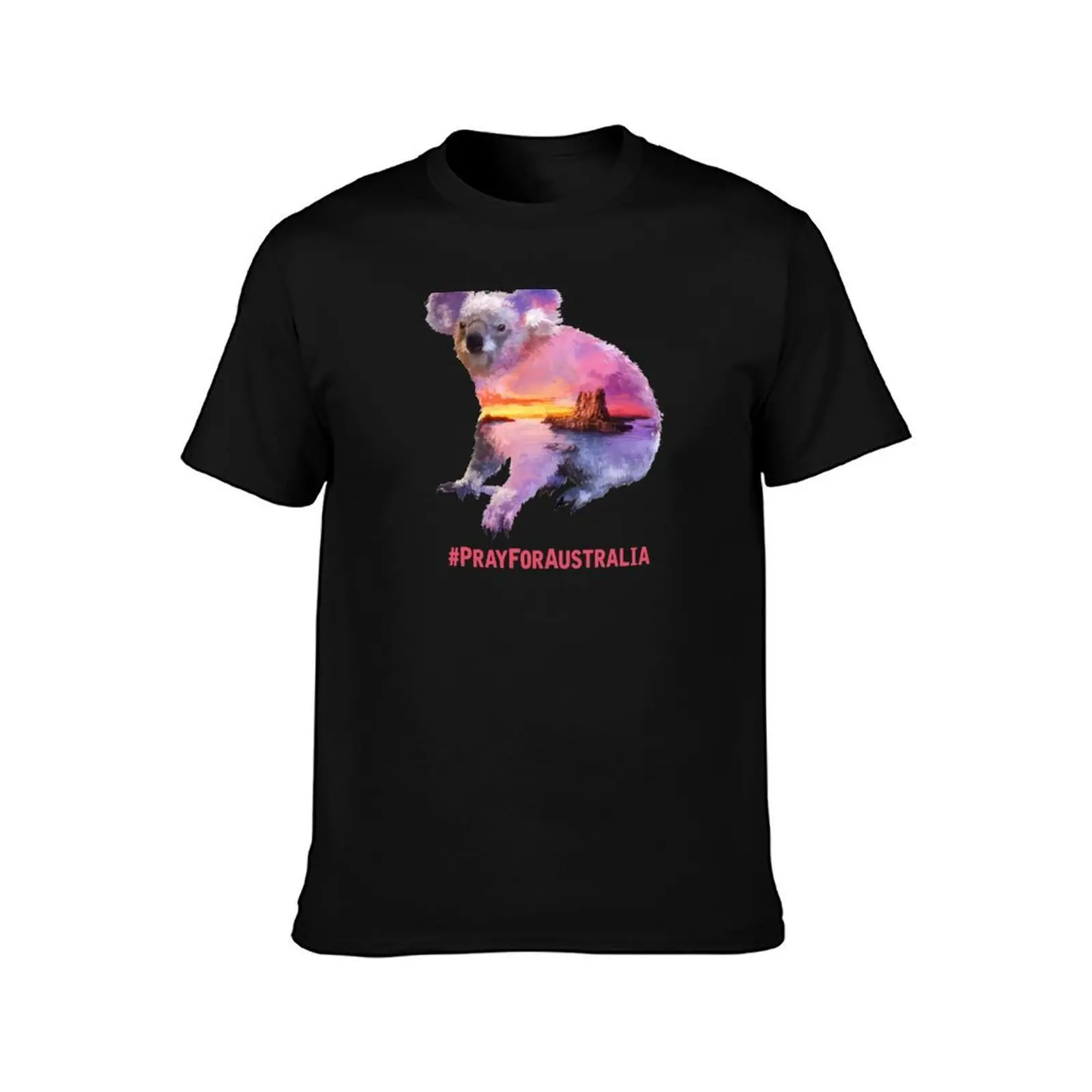 Australian Wildfires Bushfires Koala Pray For Australia Save Lives Help Koalas T-Shirt Urban Casual Loose Fit Tee T-Shirt