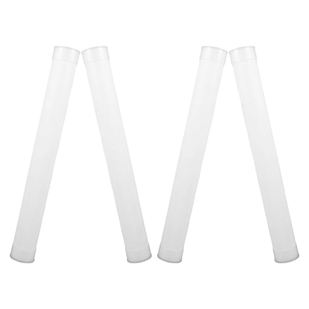 

4pcs Plastic Round Tubes with Caps 35x31cm Lightweight Durable Storage for Home Office Travel Mailing Tubes
