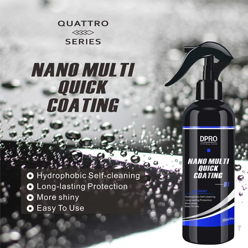 Dpro Nano Coating Spray 300/100ml Ceramic Liquid Glass Waterproof Hydrophobic Quick Coat Auto Paint Care Car Detailing M-B1