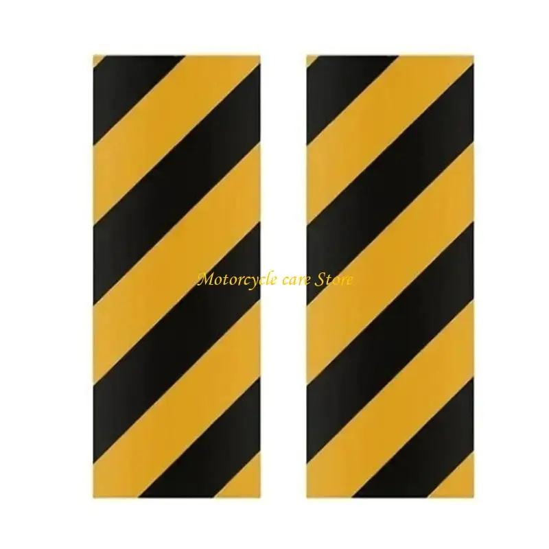 U75F 2 Pack Adhesive Parking Garage Wall Guards, Thick Padded Design for Concrete, Metal, and Other Clean Mounting Bases