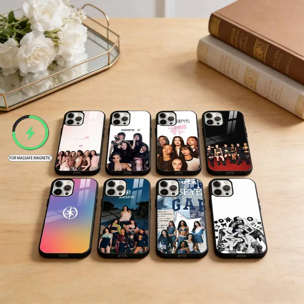 

Чехол для телефона Gabriela Girls K-Katseye для iPhone 17,16,15,14,13,12,11 Plus, Pro Max Magnetic для беспроводной зарядки Magsafe