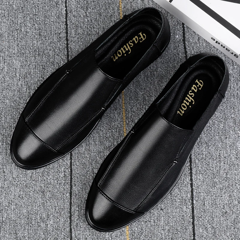 Brand Luxury Genuine Leather Men Loafers Dress Shoes Slip On Male Shoes Casual Shoe Man Party Wedding Driving Moccasins Footwear