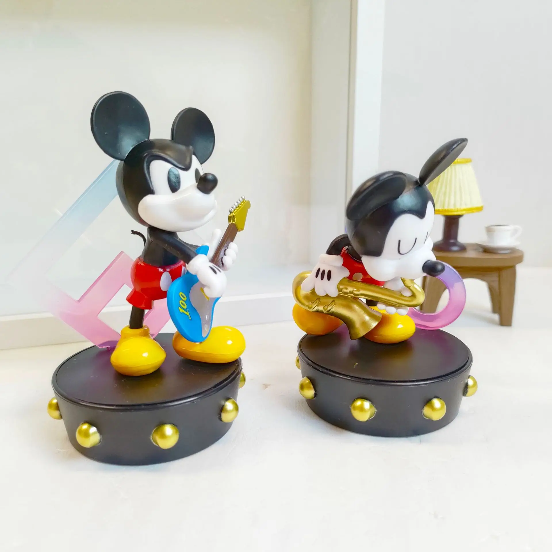 Disney Mickey Family Superstar Band Series Trendy Toys Doll Ornaments Toys Donald Duck Figure Model