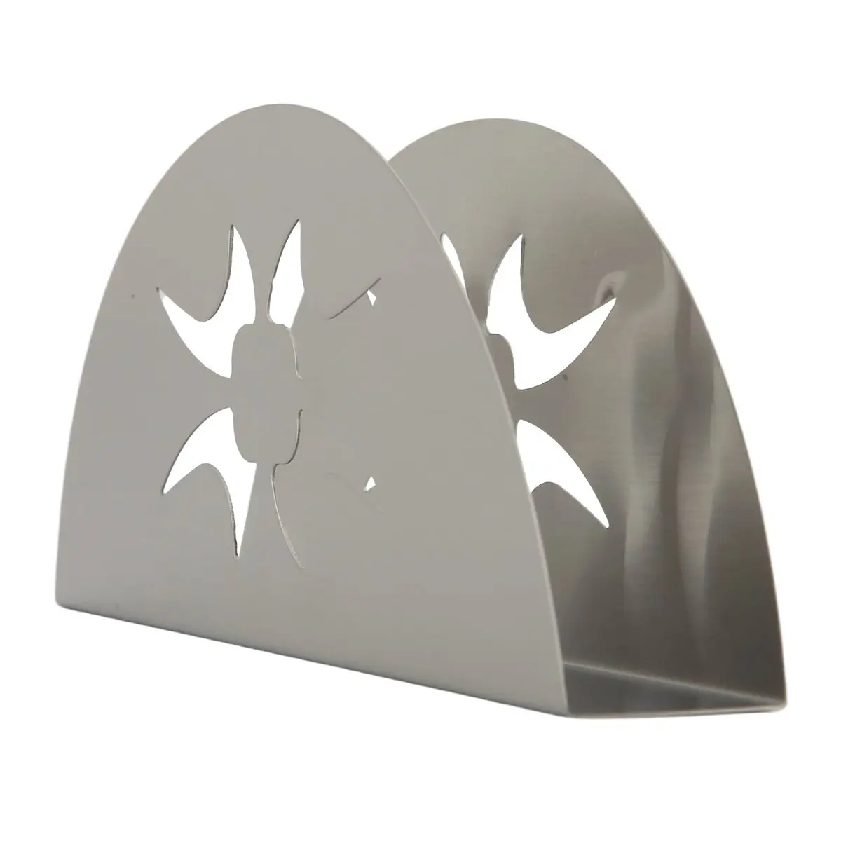 B-est  Paper Towel Holder Stainless Steel Napkin Holder Fanshaped Organizer Container Home Party Dining Table Decoration