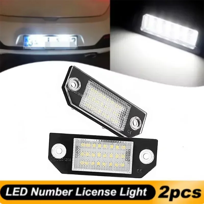 

2Pcs License Plate Light 12V LED Number Signal Light For Ford Focus C-MAX 03- 2024 Focus MK2 2003 2004 2005 2006 2007 2008