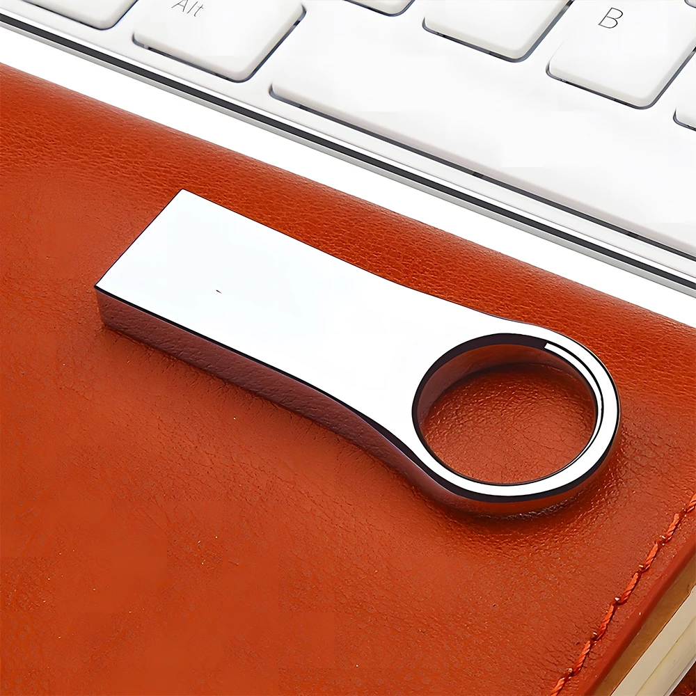 

Lightweight USB Flash Drive - Keychain Hole, High Capacity Storage, Waterproof , Compact & Durable, Sleek Metal USB Stick