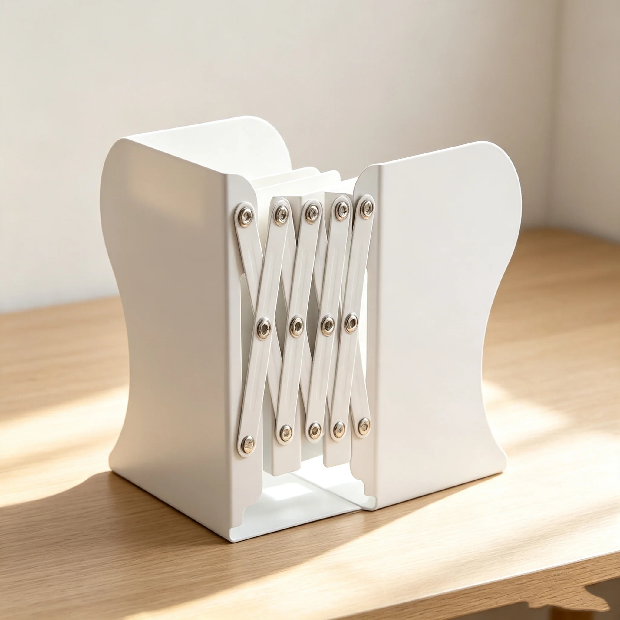 Cross border iron bookshelf with books placed on the table for student storage, and a foldable book stand with a bookshelf for h