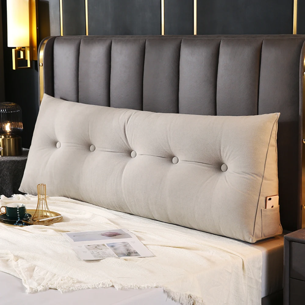 Large Bolster Triangular Headboard Wedge Backrest Positioning Support Bed Rest Reading Pillows Headboard Wedge Pillows