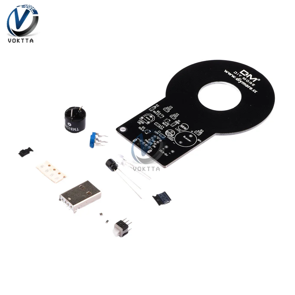 DIY Kit Metal Detector Kit Electronic Kit DC 3V-5V 60mm Non-contact Sensor Board Module DIY Electronic Part Metal Detector