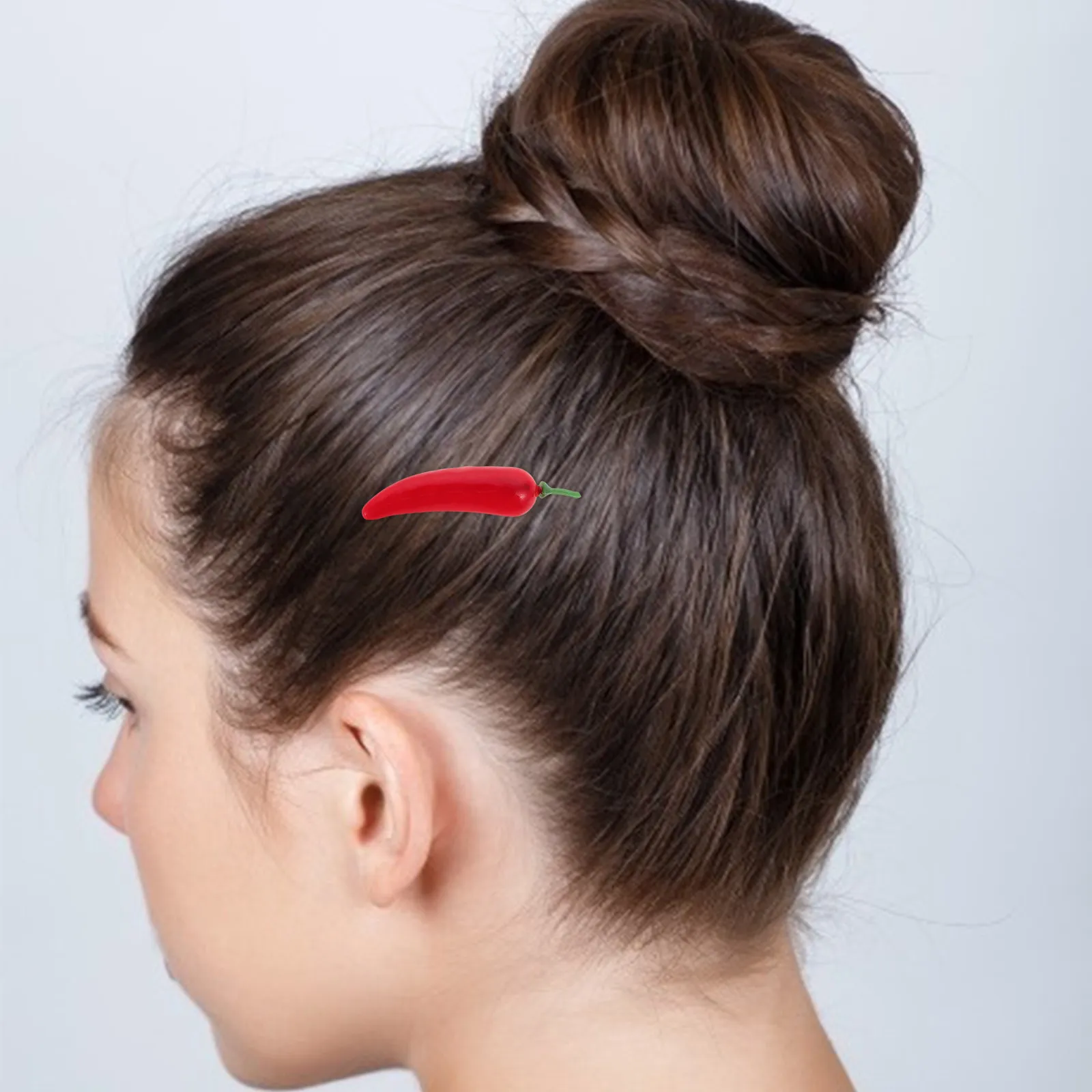 

Набор из 4 заколок для волос в виде овощей и перца чили, милые мини-заколки в виде еды, заколки-крокодилы для женских причесок