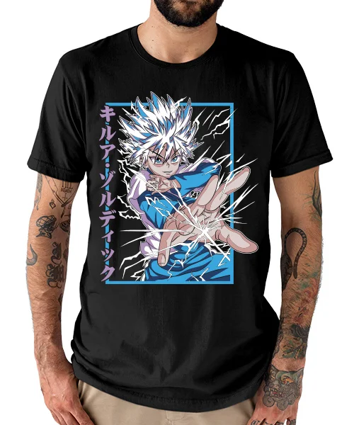 Camiseta unisex Hunter X Hunter: Killua Zoldyck Cotton anime T-shirt